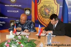 Cooperation Protocol between the RoA Police Educational Complex and the Omsk Academy of the Ministry of Internal Affairs of Russia 