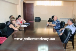 International expert visits the RoA Police Educational Complex 