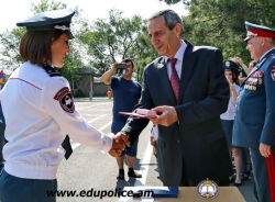 Торжественная церемония вручения дипломов в Образовательном комплексе полиции РА