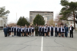 Ученики Ереванской основной школы N51 в Образовательном комплексе полиции РА