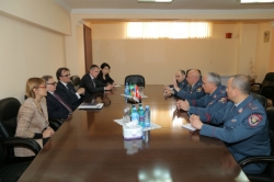 Ambassador of Switzerland in Armenia and delegation of the OSCE office in Yerevan visit the RoA Police Educational Complex
