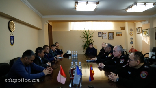 Visit of the delegation of media service of MIA of the Republic of Kyrgyzstan to Educational Complex of Police of RA