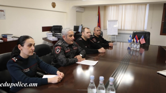 The representatives of the INL central office visited the Educational Complex of Police of RA