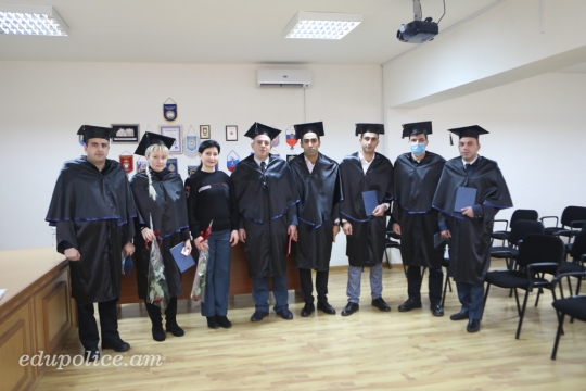 There was held a graduation ceremony of  awarding diploma of Master degree
