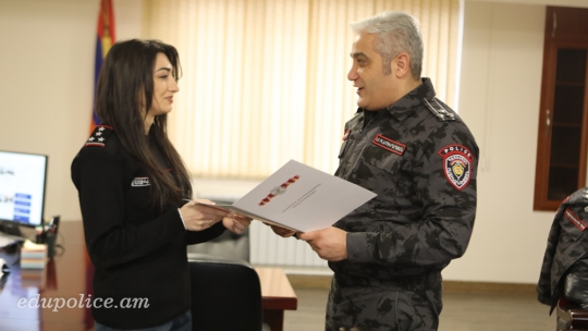 Police officers of the Educational Complex were awarded