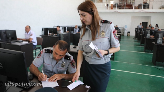 Entrance checking exams of Patrol policing were launched