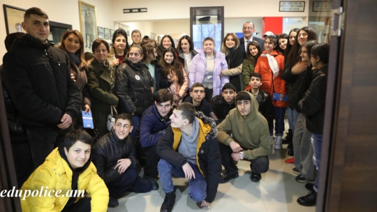 Learners of school for children with hearing disorder at the Educational Complex of Police of RA