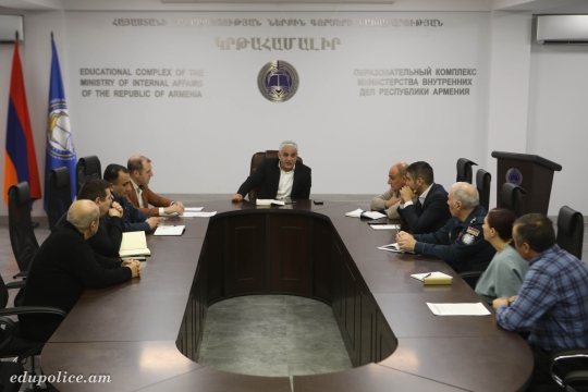 ՀՀ ՆԳՆ կրթահամալիրի ռեկտորի տարեկան հաշվետվության ձևաչափի սահմանման շուրջ աշխատանքային քննարկում