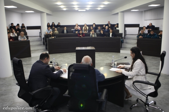 «Գիտելիք, փորձ և համագործակցություն՝ հանուն անվտանգ ապագայի» կարգախոսով հանդիպում փորձագետի հետ